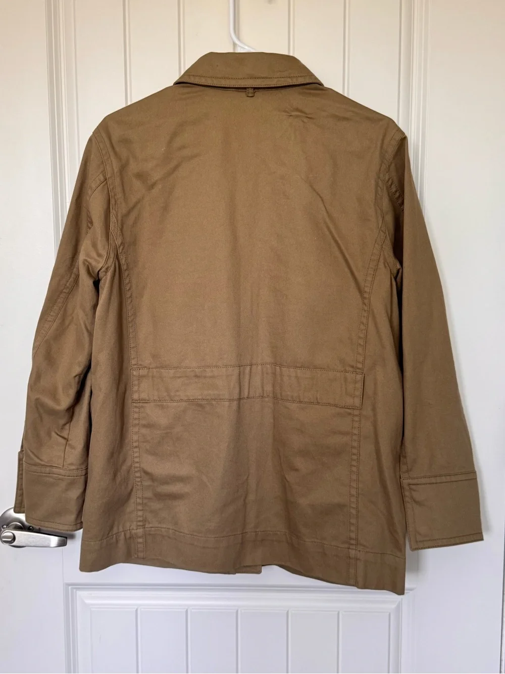 J.Crew Utility Field Jacket Olive Khaki Cotton Belted Safari Small